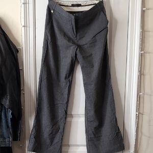 BCBGMaxAzria Charcoal Wide Leg Pants